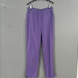 Adar Elegant Purple Women's  Scrub Pants Medium